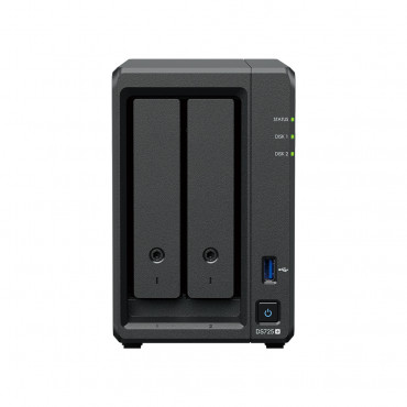 Synology DiskStation | DS725+ | AMD Ryzen | R1600 | 4 GB | DDR4 | Black