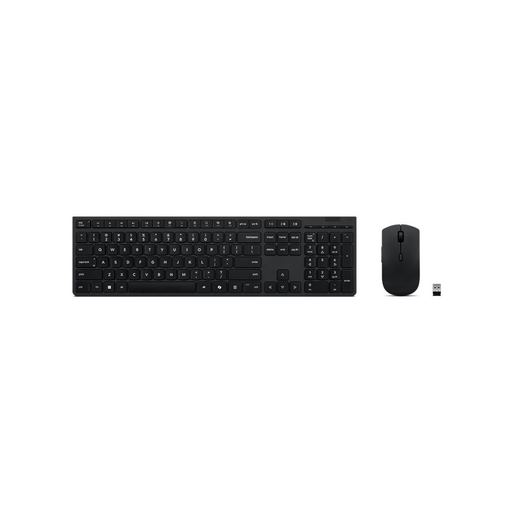 Lenovo Professional | Keyboard and Mouse Combo | Wireless | US English | Bluetooth | Grey | 2.4 GHz