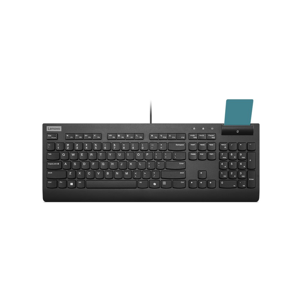Lenovo Smartcard II | Keyboard | Wired | Estonian | Black | USB-A | Plunger type switch