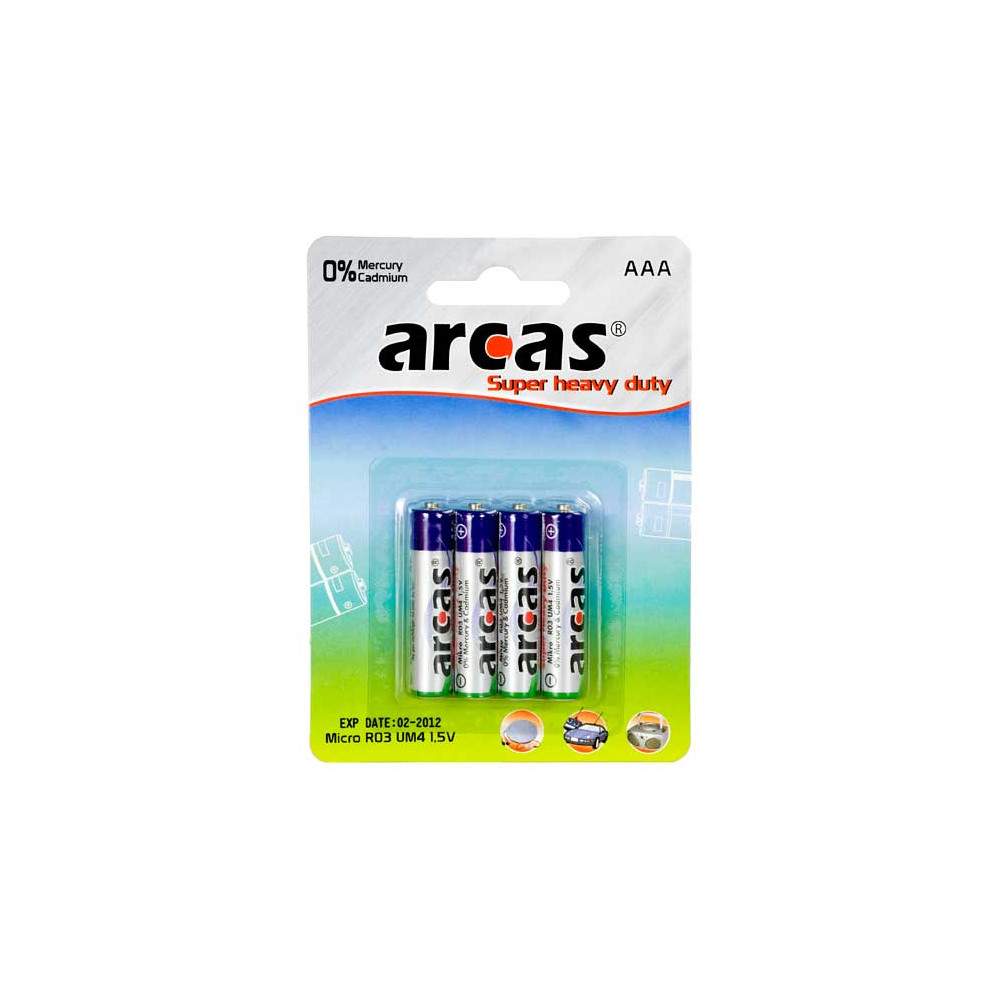 Arcas | AAA/R03 | Super Heavy Duty | 4 pc(s)