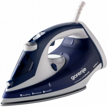 Gorenje | SIH2200BLC | Steam Iron | 2200 W | Water tank capacity 280 ml | Continuous steam 30 g/min | Steam boost performance 90