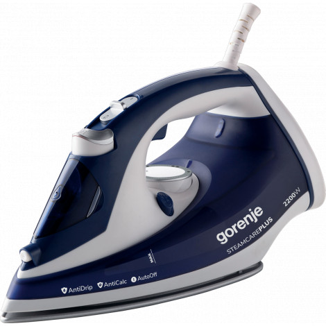Gorenje | SIH2200BLC | Steam Iron | 2200 W | Water tank capacity 280 ml | Continuous steam 30 g/min | Steam boost performance 90