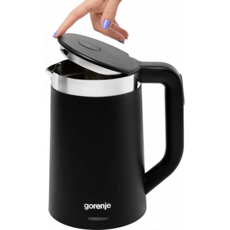 Gorenje Kettle | K17TRDW | Electric | 2200 W | 1.7 L | Plastic/Metal | 360 rotational base | Black