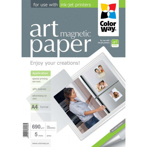 ColorWay ART Glossy Magnetic Photo Paper A4 690 g/m
