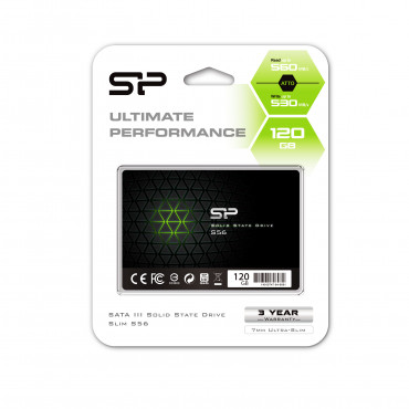 Silicon Power | S56 | 120 GB | SSD form factor 2.5" | Solid-state drive interface SATA | Read speed 460 MB/s | Write speed 360 M