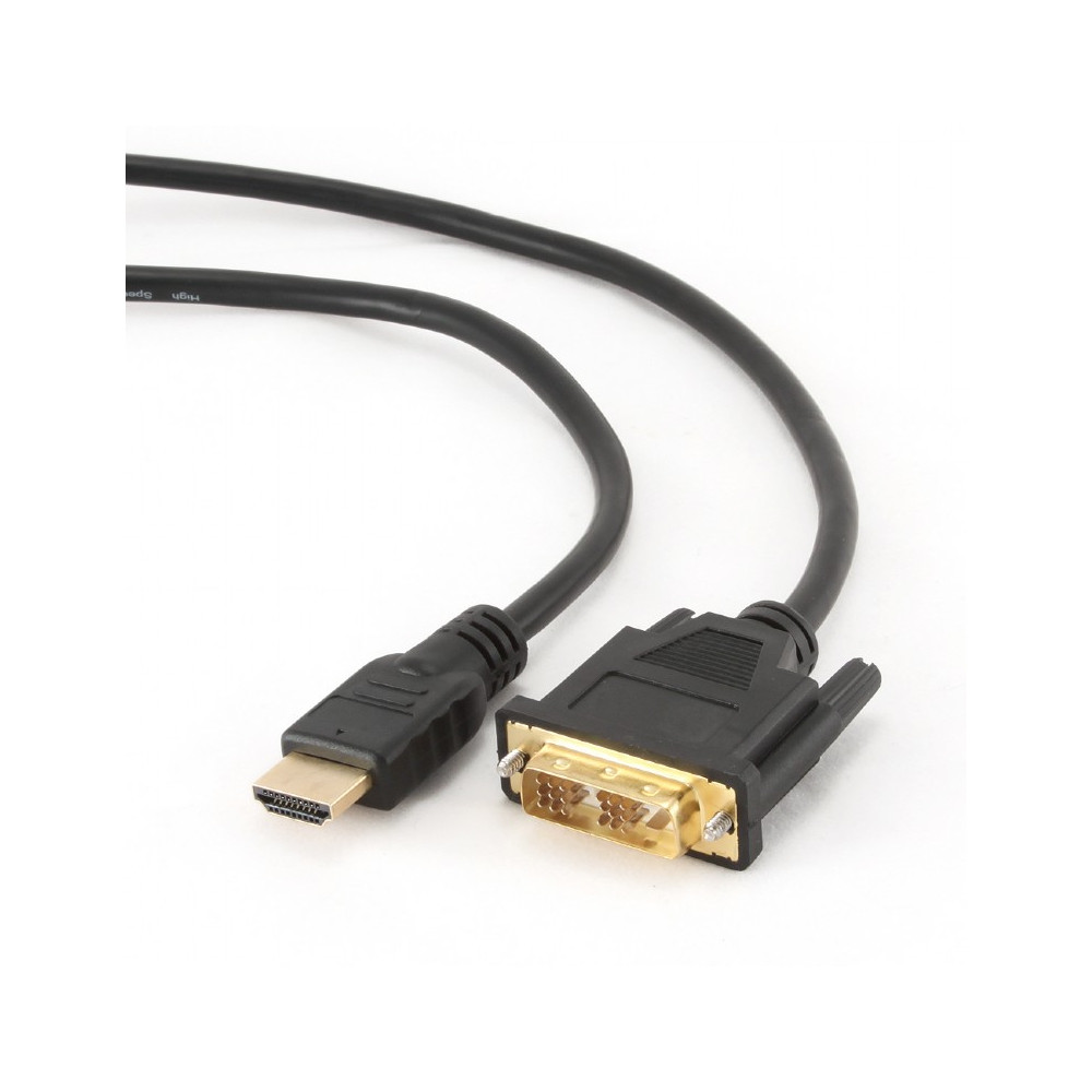 Gembird | HDMI to DVI cable (Single Link) | HDMI 19pin male | DVI 18+1pin male | HDMI to DVI-D | 0.5 m