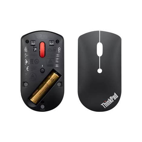 Lenovo | ThinkPad Bluetooth Silent Mouse | Wireless | Bluetooth 5.0 | Black | 1 year(s)