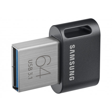 Samsung | FIT Plus | MUF-64AB/APC | 64 GB | USB 3.1 | Black/Silver