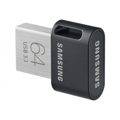 Samsung | FIT Plus | MUF-64AB/APC | 64 GB | USB 3.1 | Black/Silver