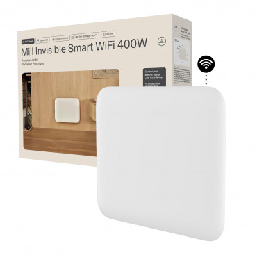 Mill Invisible Smart WiFi Heater | PA400WIFI4 | Panel Heater | 400 W | Suitable for rooms up to 4-6 m | White | IPX4