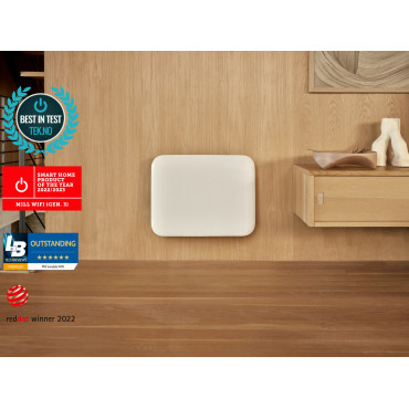 Mill Invisible Smart WiFi Heater | PA400WIFI4 | Panel Heater | 400 W | Suitable for rooms up to 4-6 m | White | IPX4