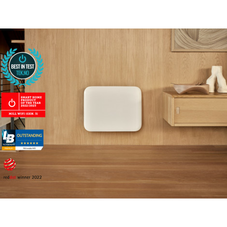 Mill Invisible Smart WiFi Heater | PA400WIFI4 | Panel Heater | 400 W | Suitable for rooms up to 4-6 m | White | IPX4