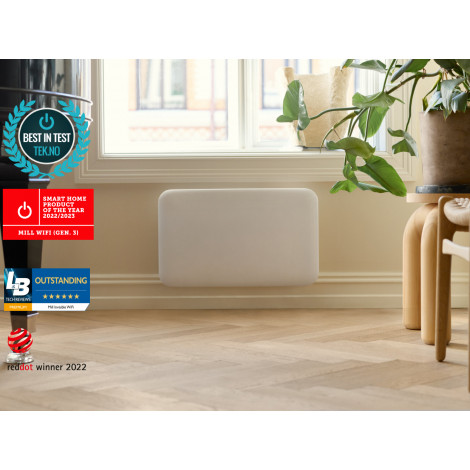 Mill Invisible Smart WiFi Heater | PA700WIFI4 | Panel Heater | 700 W | Suitable for rooms up to 9-12 m | White | IPX4