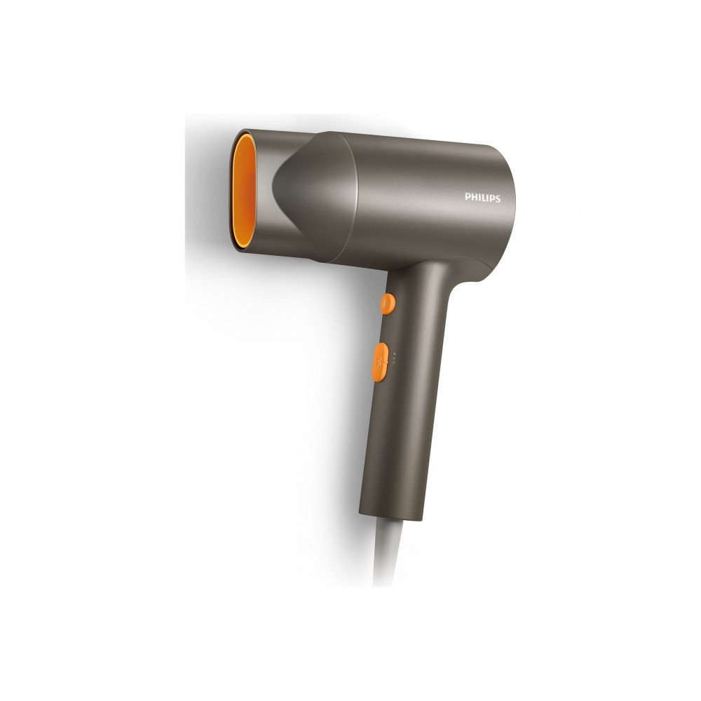 Philips Hair Dryer | BHD321/00 3000 Series | 1600 W | Number of temperature settings 2 | Ionic function | Grey/Orange