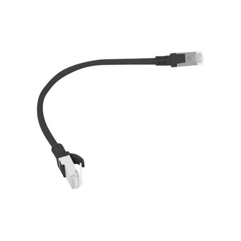 Lanberg Patchcord CAT.5E UTP 0.25M black fluke passed