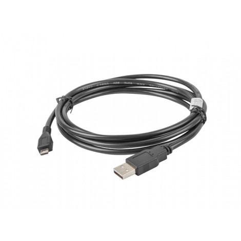 Lanberg USB Micro (M) to USB-A (M) 2.0 Cable | CA-USBM-10CC-0018-BK