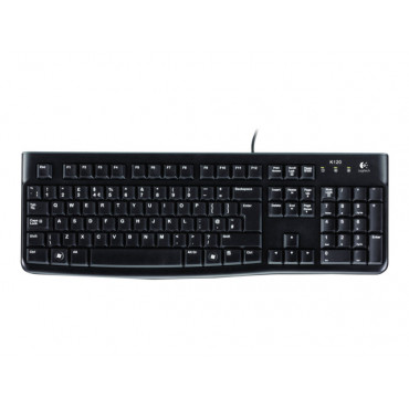 Logitech Desktop MK120 Wired keyboard USB Mouse included US Black