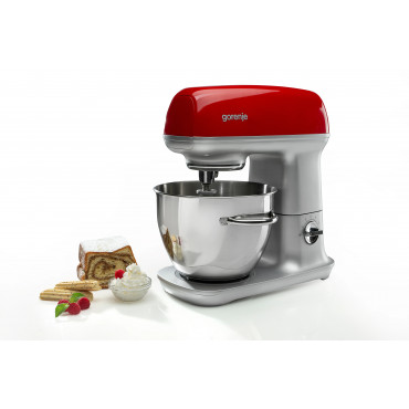 Gorenje Kitchen machine MMC1000RLR Number of speeds 7 1000 W Bowl capacity 4.5 L Meat mincer Stainless Steel/Red