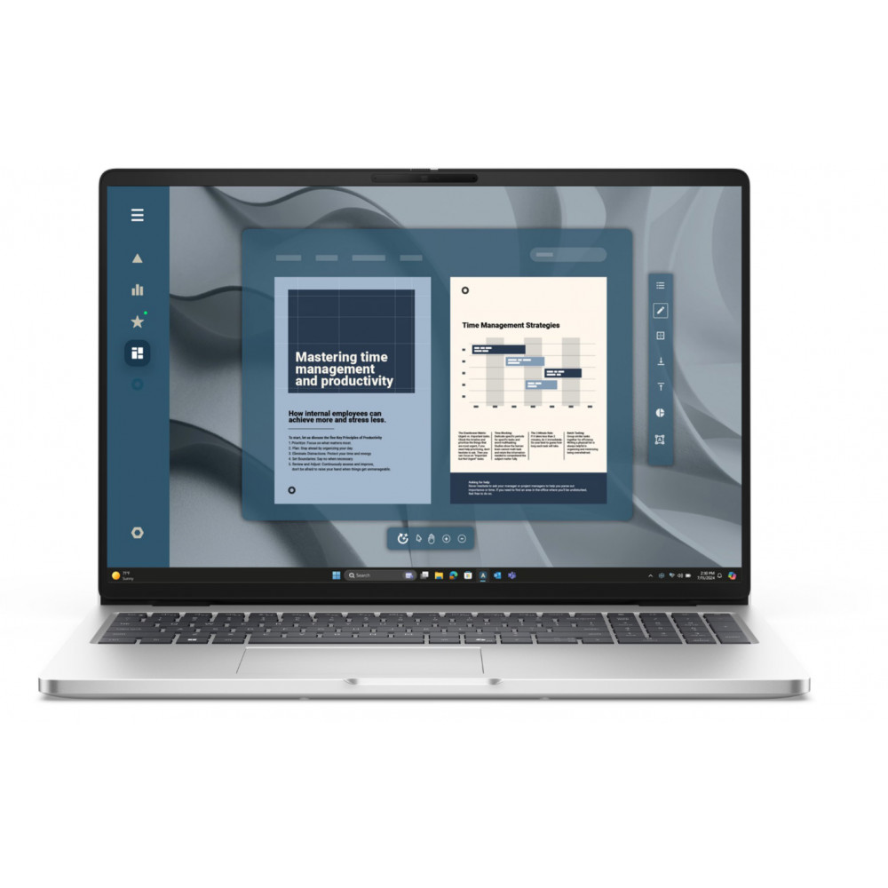 Dell Pro 16 PC16255 | Platinum Silver | 16 " | IPS | Touchscreen | FHD+ | 1920 x 1200 pixels | Anti-glare | AMD Ryzen AI 7 PRO |