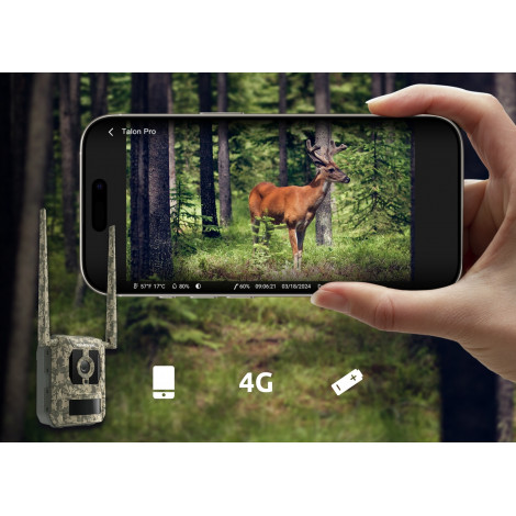 Reolink | 4K 4G Cellular Trail Camera with Live Streaming | Talon Series S130 | Trail | 8 MP | 4mm/F1.6 | IP67 | H.265 | MicroSD