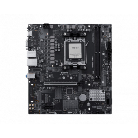 MSI PRO B840M-B | Processor family AMD | Processor socket AM5 | Supported hard disk drive interfaces SATA, M.2 | Number of SATA 