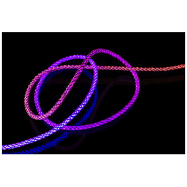 Fixed | Glowing Charging Cable USB-C/USB-C, PD support, Rainbow | FIXDLED-CC-RA