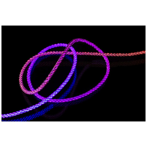 Fixed | Glowing Charging Cable USB-C/USB-C, PD support, Rainbow | FIXDLED-CC-RA