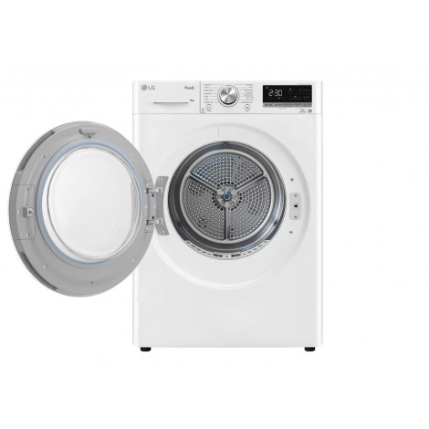 LG RH80V9AV3N Dryer Machine, C, Front loading, 8 kg, LED, Depth 66 cm, Wi-Fi, White | LG