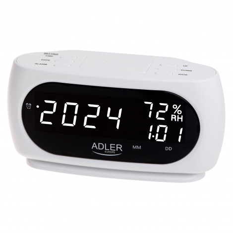 Adler LED clock with thermometer | AD 1186