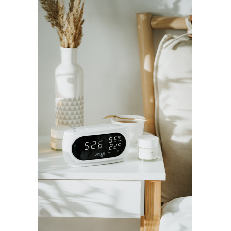 Adler LED clock with thermometer | AD 1186