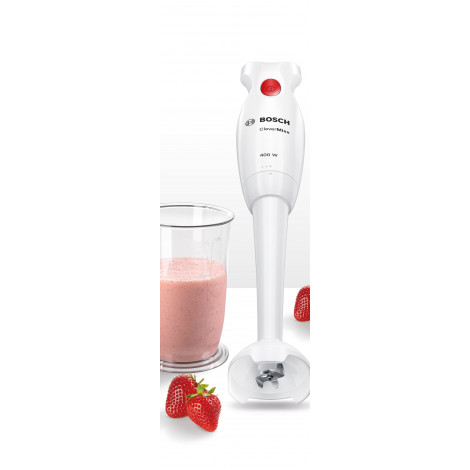 Bosch | Blender | CleverMixx MSM14100 | Hand Blender | 400 W | Jar material Plastic | Jar capacity 0.7 L | White