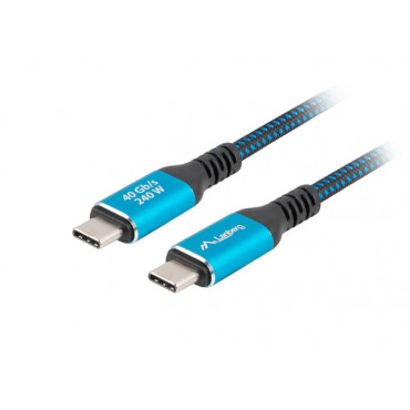 Lanberg USB-C M/M 4.0 CABLE 240W 8K 60HZ | CA-CMCM-44CU-0005-BK