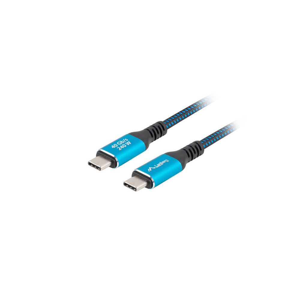 Lanberg USB-C M/M 4.0 CABLE 240W 8K 60HZ | CA-CMCM-44CU-0005-BK