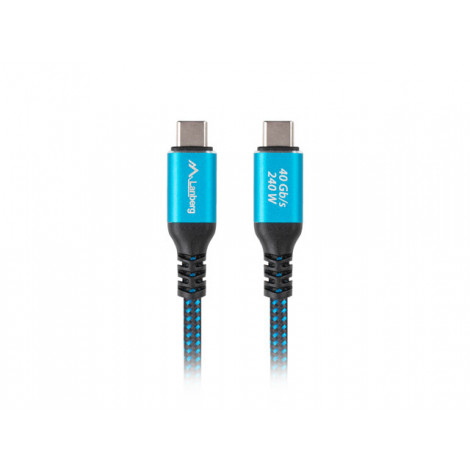 Lanberg USB-C M/M 4.0 CABLE 240W 8K 60HZ | CA-CMCM-44CU-0005-BK