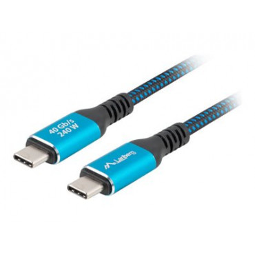 Lanberg USB-C M/M 4.0 CABLE 240W 8K 60HZ | CA-CMCM-45CU-0015-BK