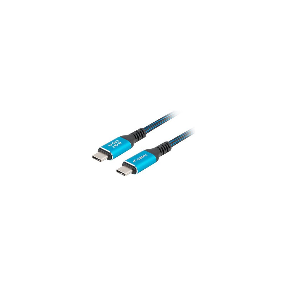 Lanberg USB-C M/M 4.0 CABLE 240W 8K 60HZ | CA-CMCM-45CU-0015-BK