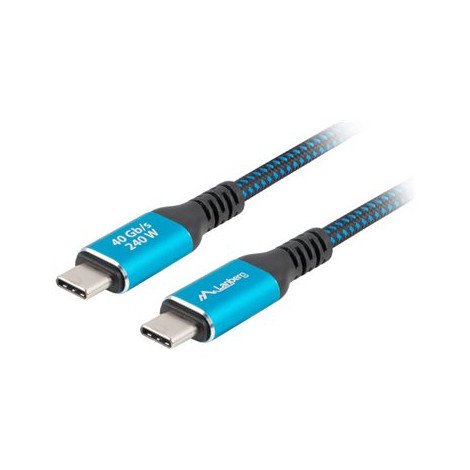 Lanberg USB-C M/M 4.0 CABLE 240W 8K 60HZ | CA-CMCM-45CU-0020-BK