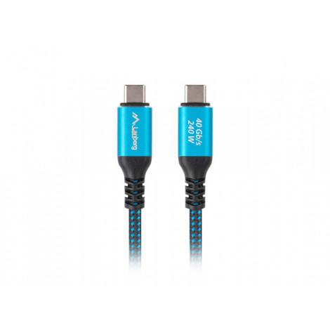 Lanberg USB-C M/M 4.0 CABLE 240W 8K 60HZ | CA-CMCM-45CU-0020-BK
