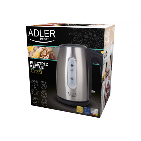 Adler | Kettle | AD 1273 | Standard | 1200 W | 1 L | Stainless steel | 360 rotational base | Stainless steel