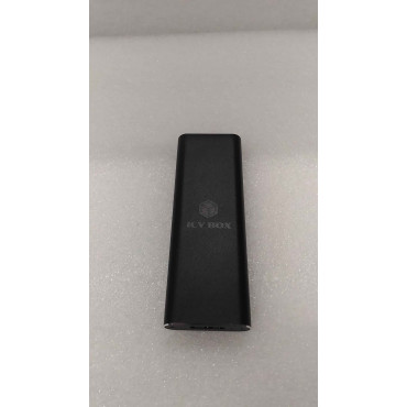 SALE OUT. Icy box IB-183M2 1x mSATA SSD to USB 3.0 host, aluminium, black | Raidsonic | USED, REFURBISHED, MISSING MANUALS