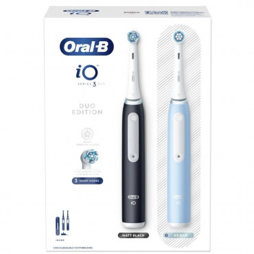Oral-B | Electric Toothbrush Duo Pack | iO3 Series | Rechargeable | For adults | Number of brush heads included 2 | Number of te