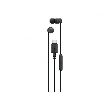 Sony IER EX15C USB C Wired Earbuds with Mic, Black | Sony