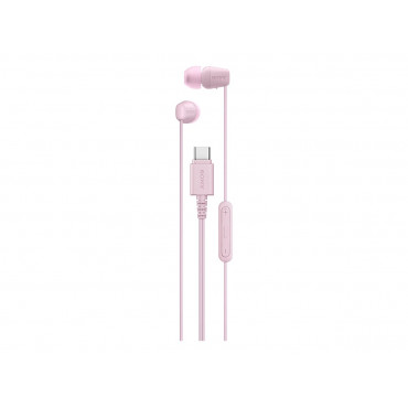 Sony IER EX15C USB C Wired Earbuds with Mic, Pink | Sony