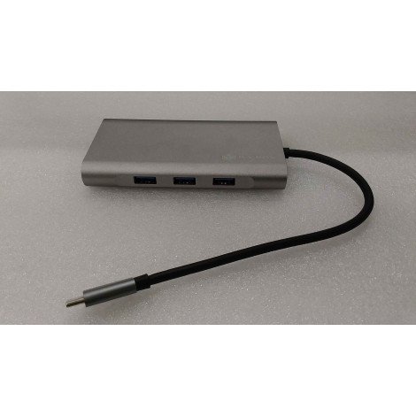 SALE OUT. Icy Box IB-DK4040-CPD USB Type-C DockingStation with two video interfaces | Raidsonic USED, REFURBISHED, WITHOUT ORIGI