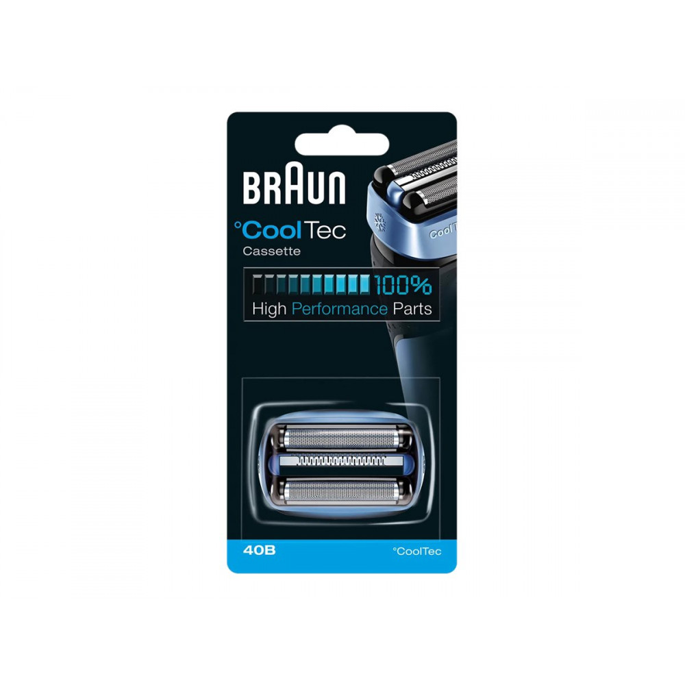 Braun | CoolTec Combi Pack Cassette replacement head | 40B | Blue | Number of shaver heads/blades 1