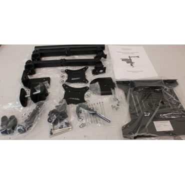 SALE OUT. DIGITUS Universal Monitor Mount with Notebook Holder | Digitus Desk Mount | DA-90436 | Tilt, swivel, height adjustment