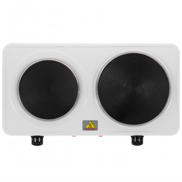 Adler Hot Plate | AD 6520 | Number of burners/cooking zones 2 | White | Electric