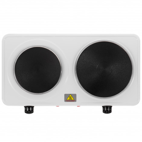 Adler Hot Plate | AD 6520 | Number of burners/cooking zones 2 | White | Electric