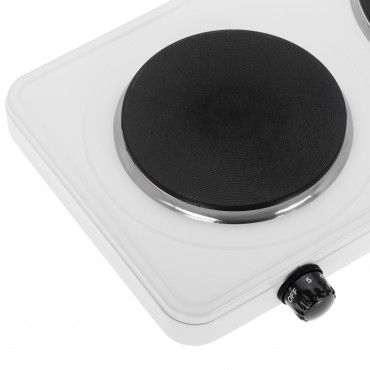 Adler Hot Plate | AD 6520 | Number of burners/cooking zones 2 | White | Electric