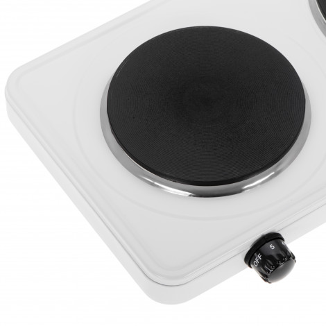 Adler Hot Plate | AD 6520 | Number of burners/cooking zones 2 | White | Electric